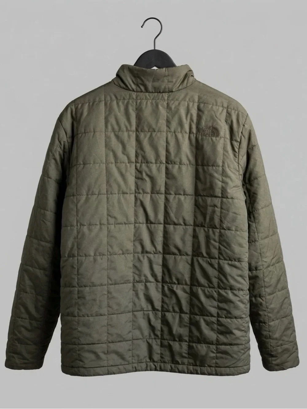 The North Face Mens PrimaLoft Quilted Insulated Jacket Olive Green Size Large